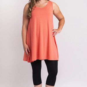 Blue Sky Clothing Spirit Dress - Coral  2X